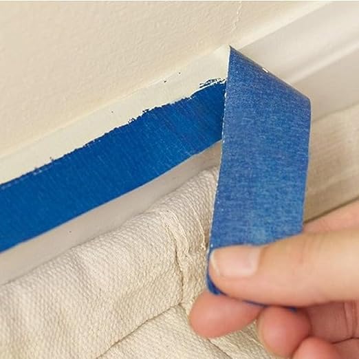Aura Restored KICNIC painter tape, white masking tape 0.7 inch by 60 yards, used for craft and painting projects.
