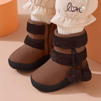 IWIHMIV Girl Toddler Winter Snow Boots
