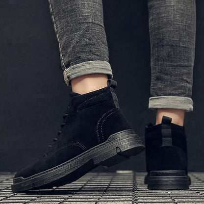 Men's Boots Lace Up Casual Breathable Thickened