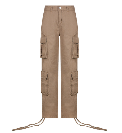 Cosmo Aura Cargo Solid Baggy Pants Aura Restored