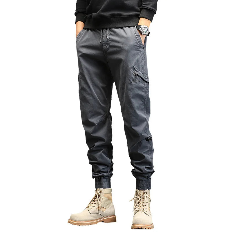 Guy Aura Multi-Pocket Casual Pants Aura Restored