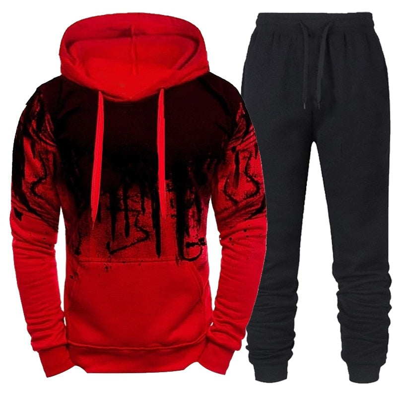 Guy Aura Tracksuit Hoodie and Pants Set Aura Restored