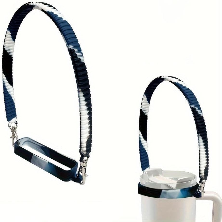 Sports Water Bottle Decorative Accessories of Stanley Cup Tumblers Essentials Cup Strap and Flower Jewelry Charms Set for 14oz, 30oz, 40oz