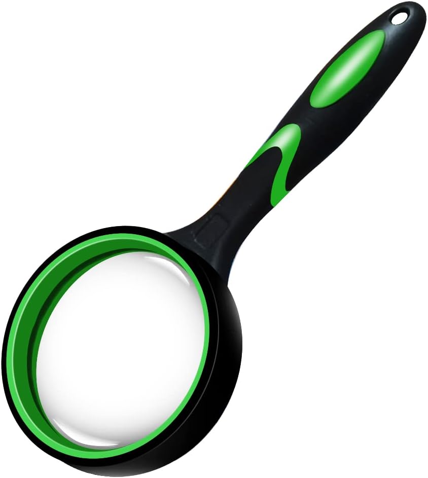 Magnifying Glass, 10X Handheld Reading Magnifier