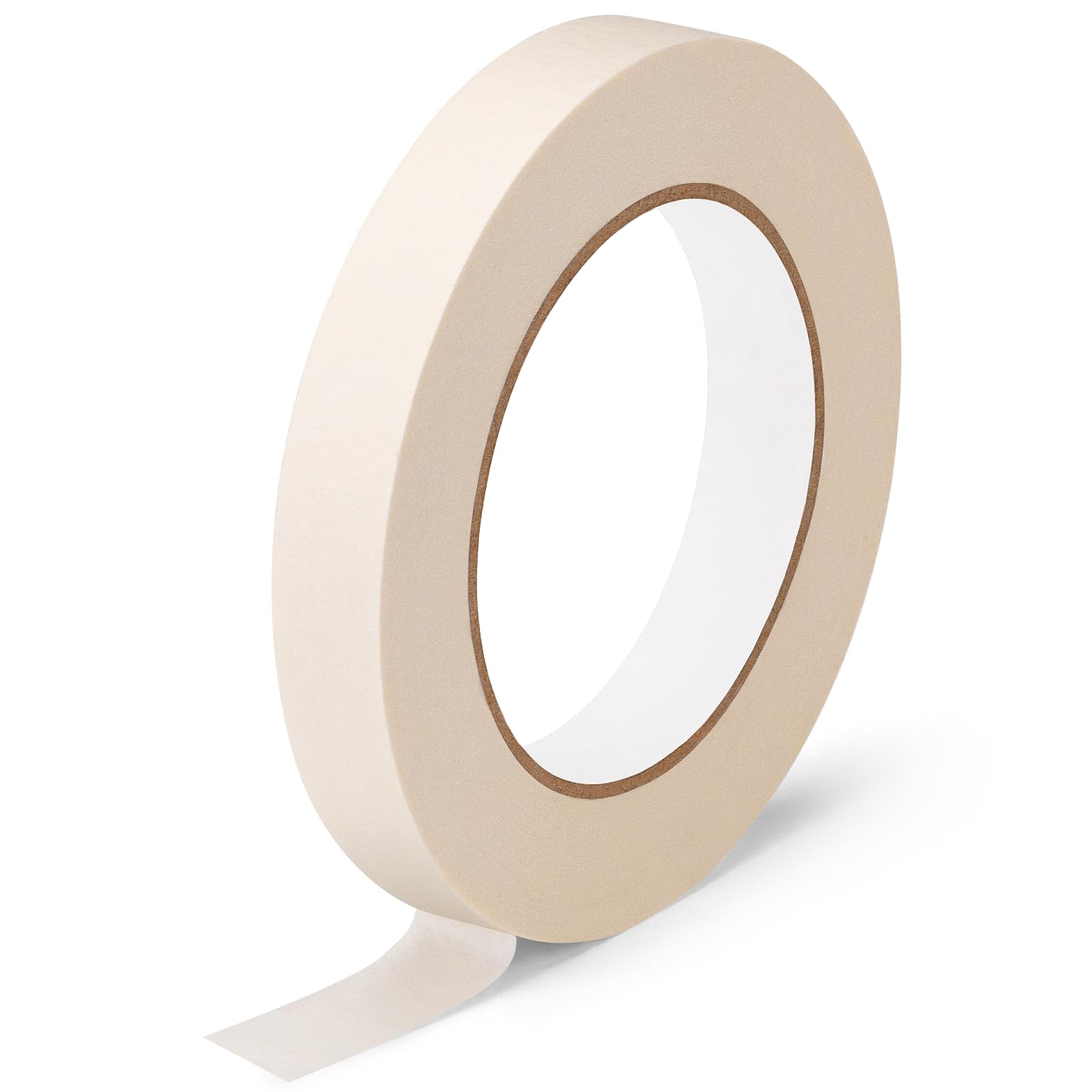 Aura Restored KICNIC white painter tape, 0.7 inch by 60 yard masking tape roll for crafts and painting projects.