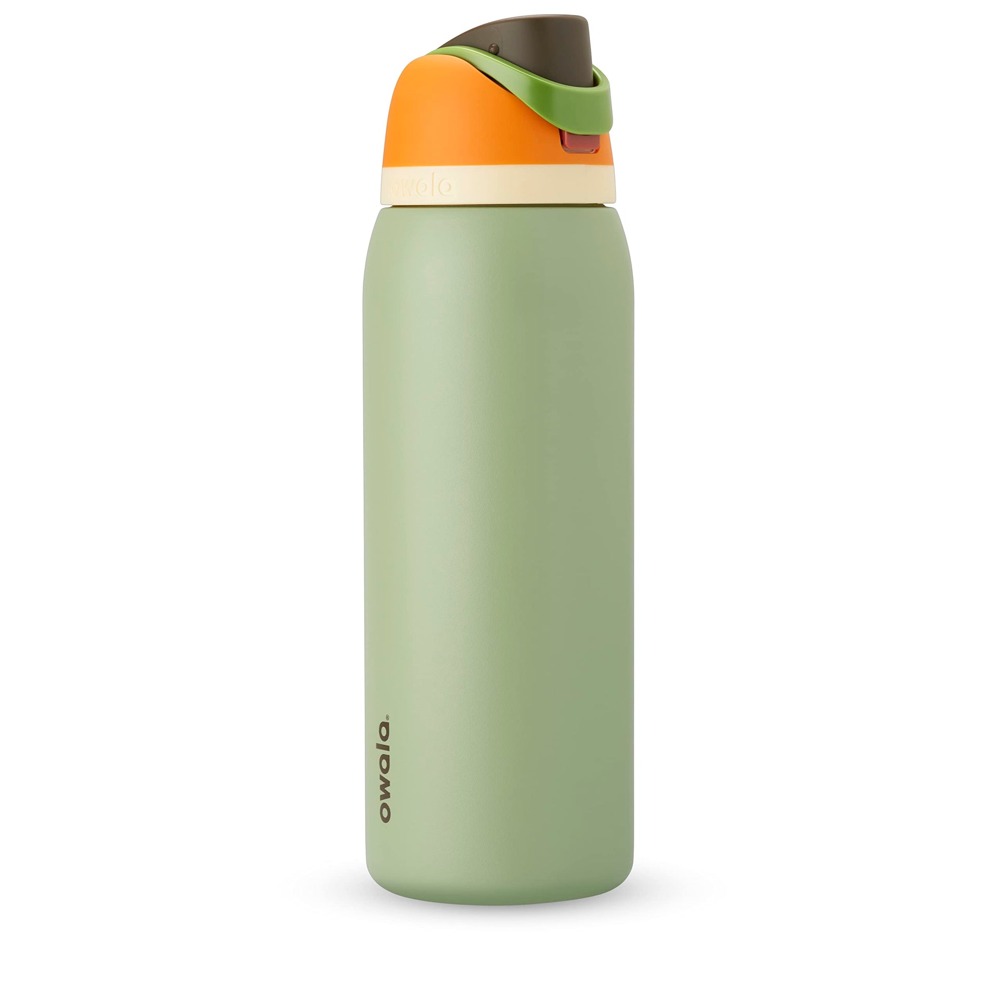 Push It Collection Owala FreeSip Insulated Stainless Steel Water Bottle with Straw for Sports and Travel, BPA-Free, 24-oz, Boneyard Aura Restored