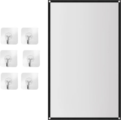 Portable Projector Screen for Home Theater Outdoor HD White Foldable Anti- (72Inch), 11944A2