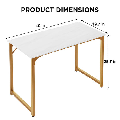 PayLessHere 32/39/47 inch Computer Desk Study Writing Table, Adjustable feet, Modern Furniture for Home Office (1, Brown, 32 inch)