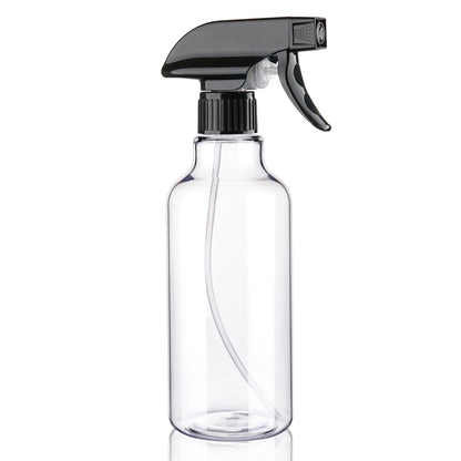 12 oz Aura Restored heavy-duty plastic spray bottles for cleaning, with adjustable nozzles and durable design.