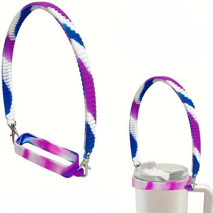 Sports Water Bottle Decorative Accessories of Stanley Cup Tumblers Essentials Cup Strap and Flower Jewelry Charms Set for 14oz, 30oz, 40oz