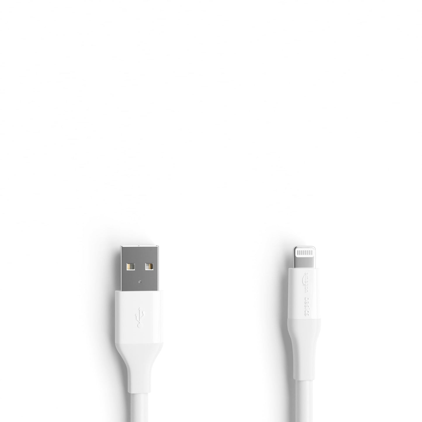 Amazon Basics - 1-Pack USB-A to Lightning ABS Charger Cable, MFi Certified for Apple iPhone 14 13 12 11 X Xs Pro, Pro Max, Plus, iPad, 10,000 Bend Lifespan, 10 Foot, White