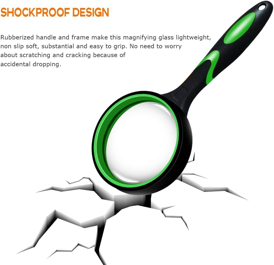 Magnifying Glass, 10X Handheld Reading Magnifier