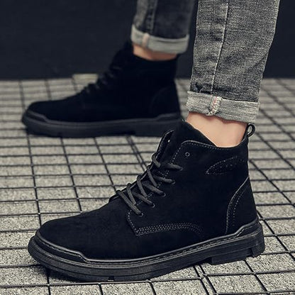 Men's Boots Lace Up Casual Breathable Thickened