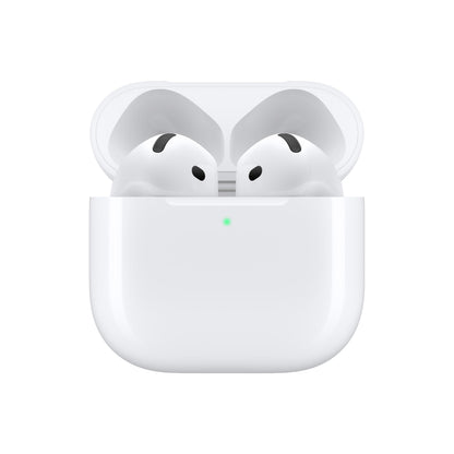Apple AirPods 4 Wireless Earbuds, Bluetooth Headphones, Personalized Spatial Audio, Sweat and Water Resistant, USB-C Charging Case, H2 Chip, Up to 30 Hours of Battery Life with AppleCare+ (2 Years)