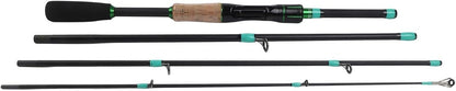 Fiberglass Spinner Baitcasting Fishing Rod with 4/5 Sections, Strong Waist Strength and Resilience, Smooth Line Guides, 2500g Load Capacity, for Lure Fishing in Freshwater or Saltwater
