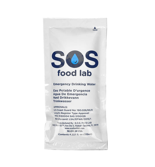 Emergency Drinking Water Pouch, 125ml