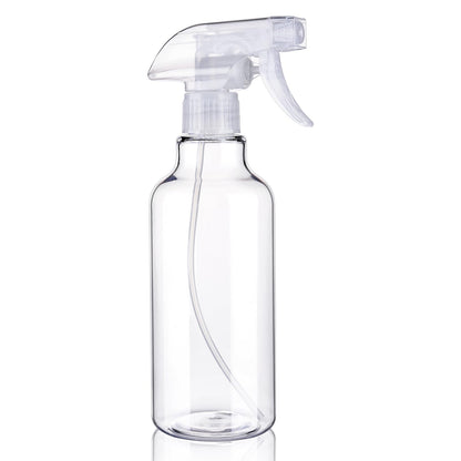 12 oz heavy-duty empty plastic spray bottles from Aura Restored, ideal for cleaning supplies with trigger spray nozzle.