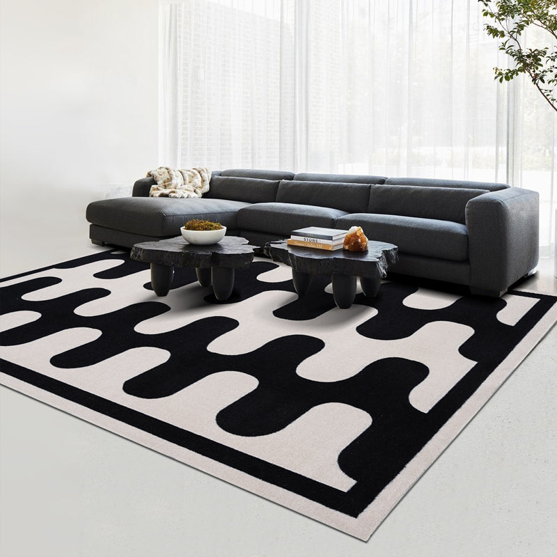 TAA Checkerboard Fluffy Rug Aura Restored