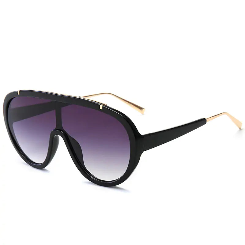 Kryssable Collection Jaspeer UV400 Oversized Sunglasses Aura Restored