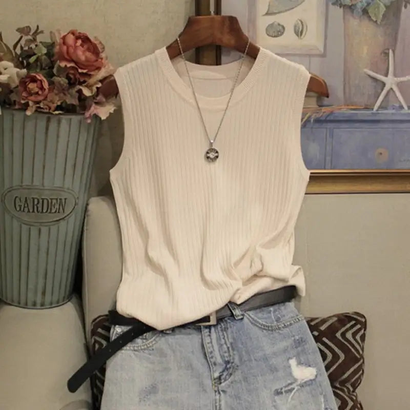 9DF Chloe Ribbed Blouse Chloe Aura Restored