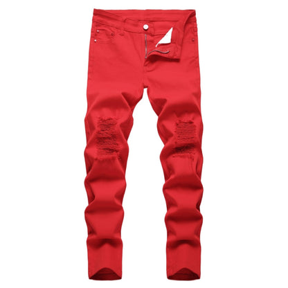 Maiyifu-GJ Boy's Slim Straight Fit Ripped Jeans Destroyed Distressed Denim Jeans Kids Classic Washed Jean Pants with Holes
