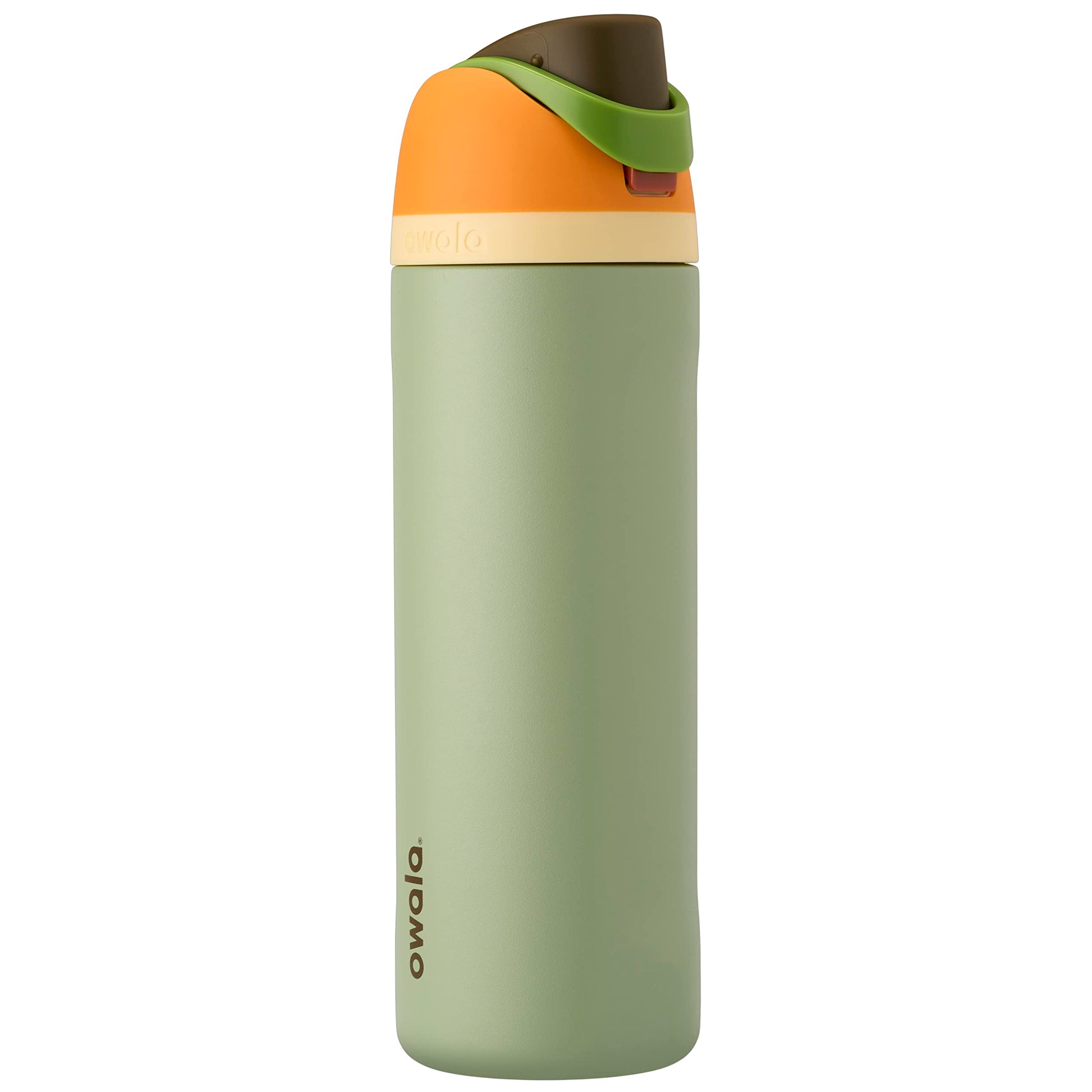 Push It Collection Owala FreeSip Insulated Stainless Steel Water Bottle with Straw for Sports and Travel, BPA-Free, 24-oz, Boneyard Aura Restored