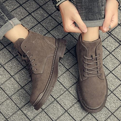 Men's Boots Lace Up Casual Breathable Thickened