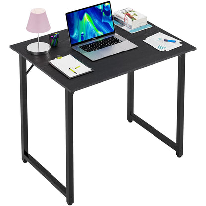 PayLessHere 32/39/47 inch Computer Desk Study Writing Table, Adjustable feet, Modern Furniture for Home Office (1, Brown, 32 inch)
