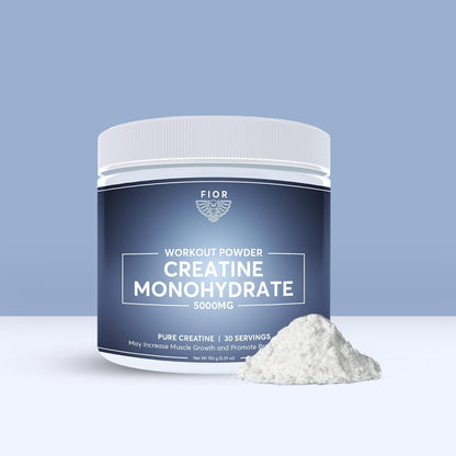 FIOR Pure Creatine Monohydrate Powder - Micronized uni-sex, Pure Non-GMO, Vegan & Gluten Free Creatine Powder, 30 Servings