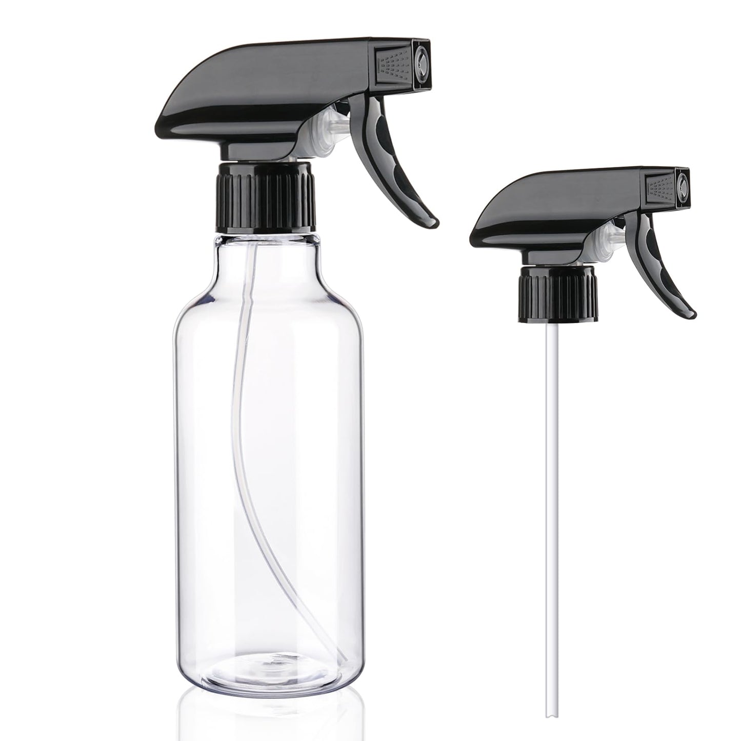 Aura Restored 12 oz heavy-duty plastic spray bottles for cleaning, with trigger sprayers and durable design.