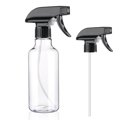Aura Restored 12 oz heavy-duty plastic spray bottles for cleaning, with trigger sprayers and durable design.