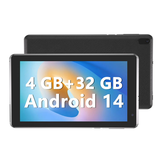 SAVIOR 7 inch Tablet 4GB RAM 32GB ROM Quad-Core Processor Android 14 Tablet PC for Kids, IPS Screen, Dual Camera, WiFi, Bluetooth