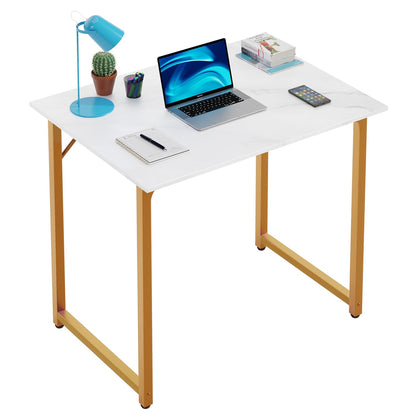 PayLessHere 32/39/47 inch Computer Desk Study Writing Table, Adjustable feet, Modern Furniture for Home Office (1, Brown, 32 inch)