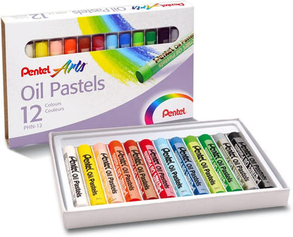 Pentel Oil Pastel Set (Pack of 12)