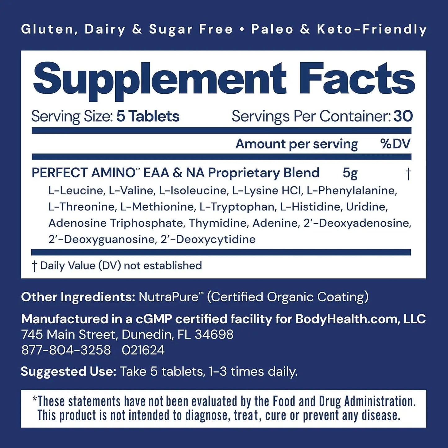 BodyHealth Perfect Amino Tablets
