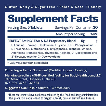 BodyHealth Perfect Amino Tablets