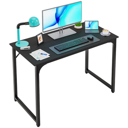 PayLessHere 32/39/47 inch Computer Desk Study Writing Table, Adjustable feet, Modern Furniture for Home Office (1, Brown, 32 inch)