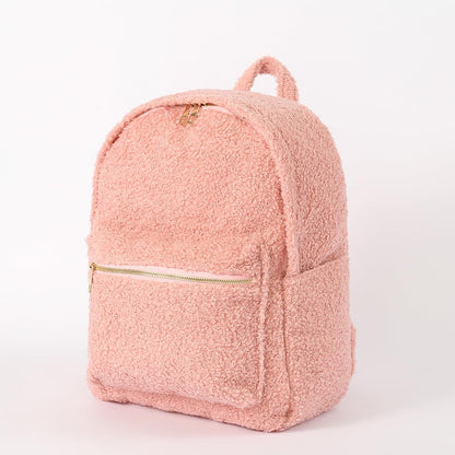 Nylon Backpack, Fashion Backpack, for Women, Men (Pink Teddy)