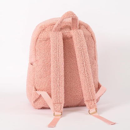 Nylon Backpack, Fashion Backpack, for Women, Men (Pink Teddy)