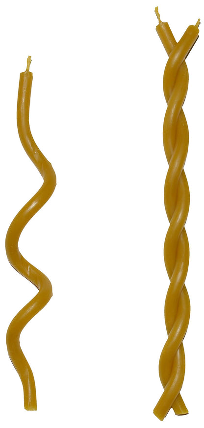 KESIS 20 Candles Made from Natural Wax (Length 6.7 inches, Diameter About 0.2 inches) Beeswax Candles  (20 Pack)