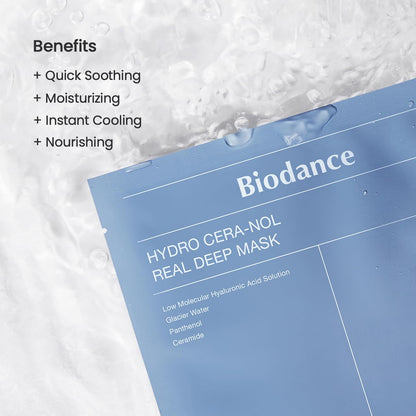 BIODANCE Bio-Collagen Real Deep Mask, Hydrating Overnight Hydrogel Mask, Pore Minimizing, Elasticity Improvement, 34g x4ea