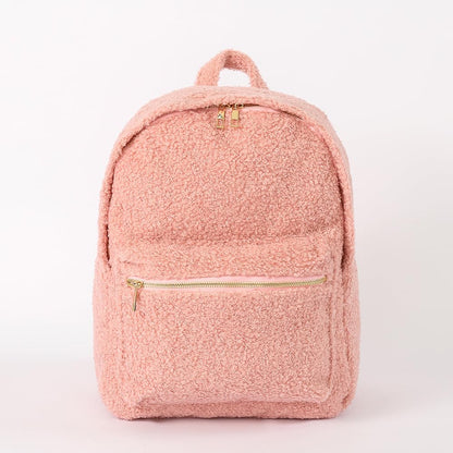 Nylon Backpack, Fashion Backpack, for Women, Men (Pink Teddy)