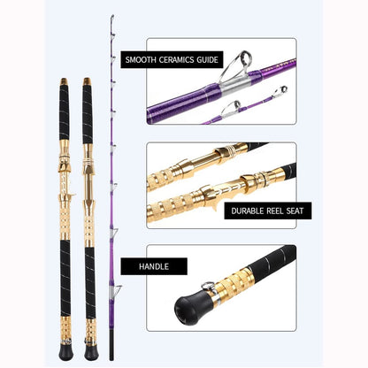Gideon Collection MVUYO Deep-sea Fishing Jigging Rod 1.65m Lure Weight 300-1000g Offshore Boat Spinning Casting Rod for Fishing Tuna