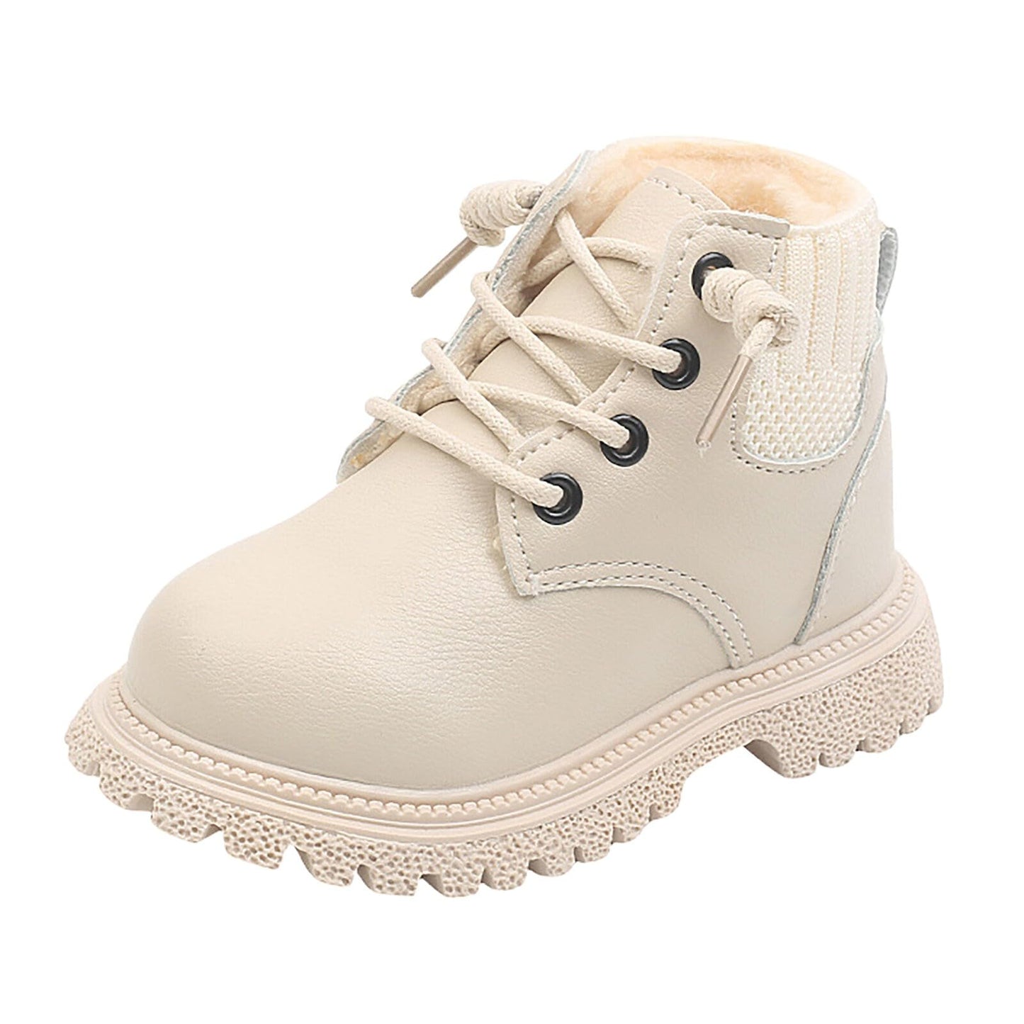 Boys Girls Winter Shoes Toddler Baby Snow Boots Warm Lined Soft Sole Shoe Infant First Walking Cozy Non-Slip Shoes