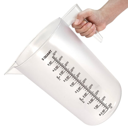 Laser-Etched Measuring Cup Set, 16 oz & 8 oz Cup Clear Plastic