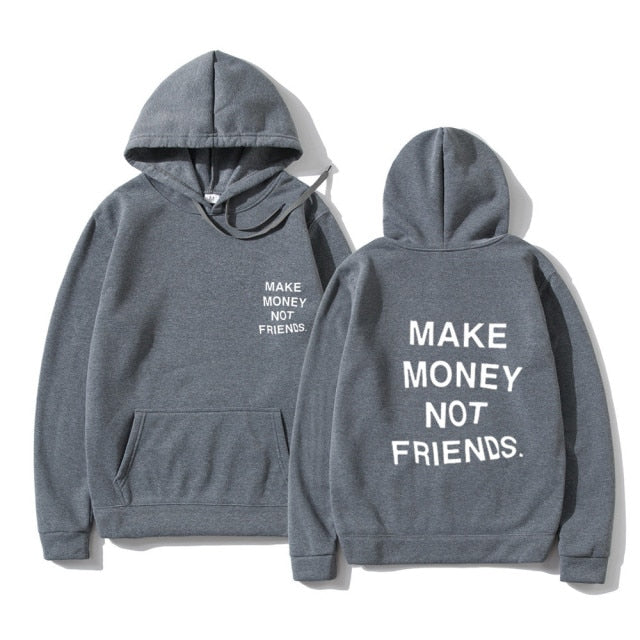 RG40 MAKE MONEY NOT FRIENDS Hoodies Aura Restored