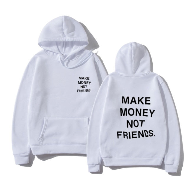 RG40 MAKE MONEY NOT FRIENDS Hoodies Aura Restored