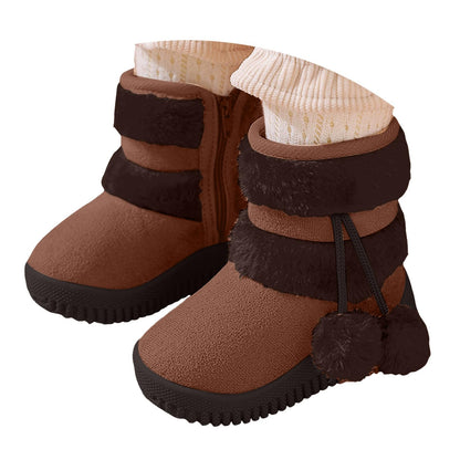 IWIHMIV Girl Toddler Winter Snow Boots