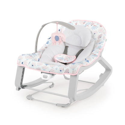 Aura Restored Ingenuity Keep Cozy 3-in-1 baby bouncer with toy bar, vibrating seat, suitable for infants to toddlers up to 40 lbs.