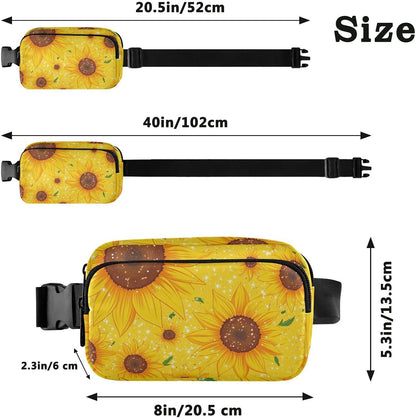 Large Capacity Fanny Pack, Parents' Day Beautiful Sunflower, Women Waist Packs,  Bum Bag Belt with Adjustable Strap